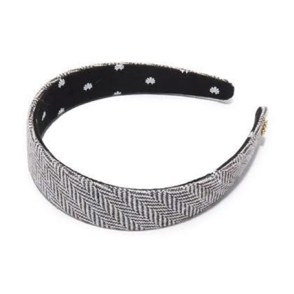 Lele Sadoughi Jet Tweed Bessette Headband